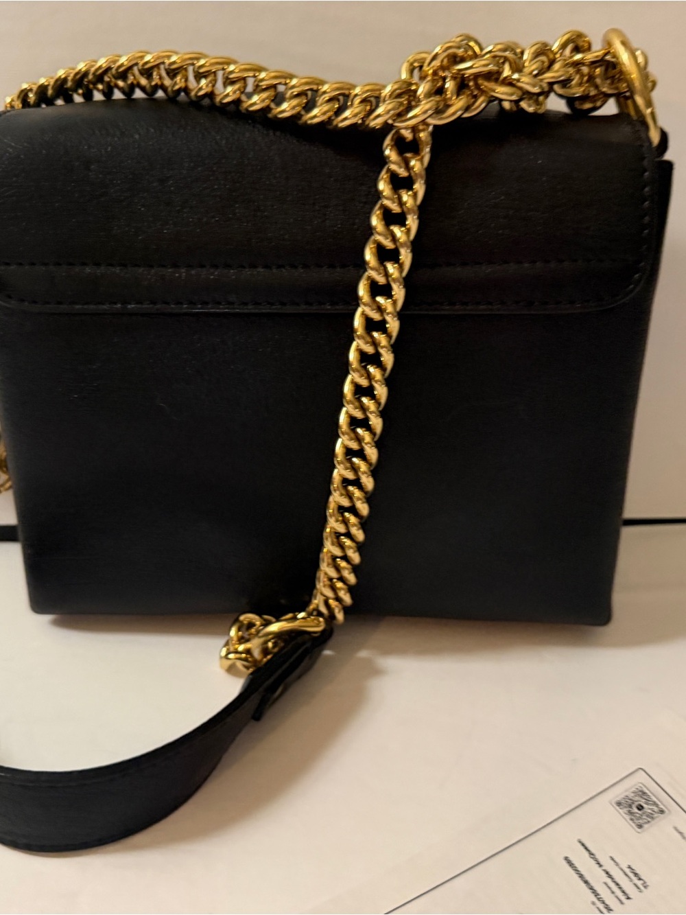 Authentic Black Leather Alexander McQueen Twin Chain Crossbody - Picture 3 of 15
